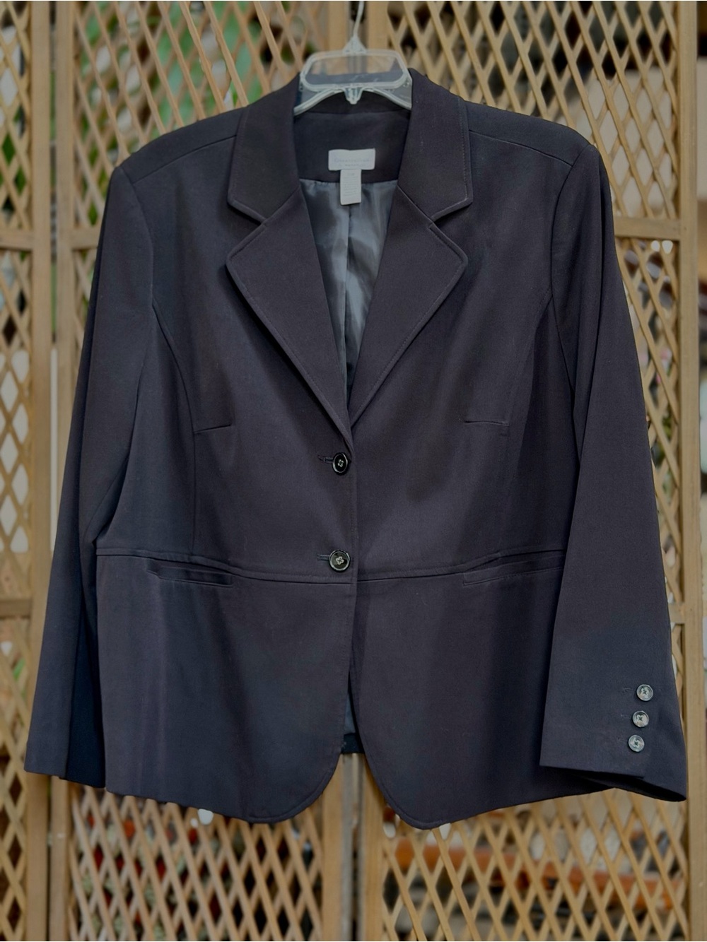Charter Club Black Tailored Blazer Jacket